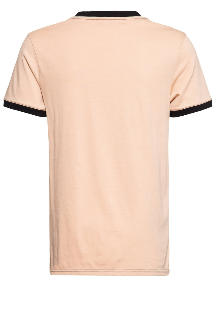 Queen Kerosin Contrast T-Shirt «Chopper USA» Neueste Mode