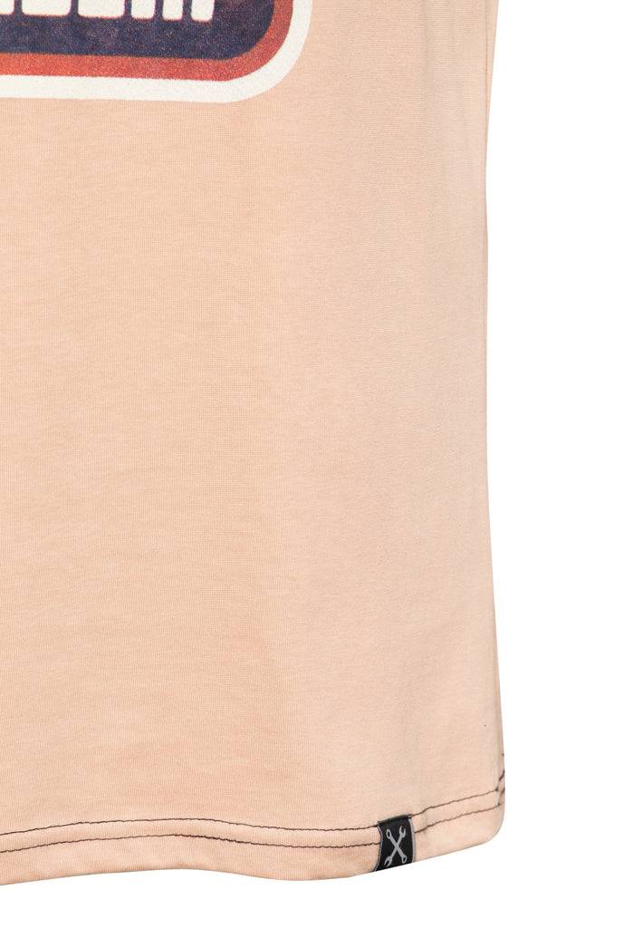 Queen Kerosin Contrast T-Shirt «Chopper USA» Neueste Mode