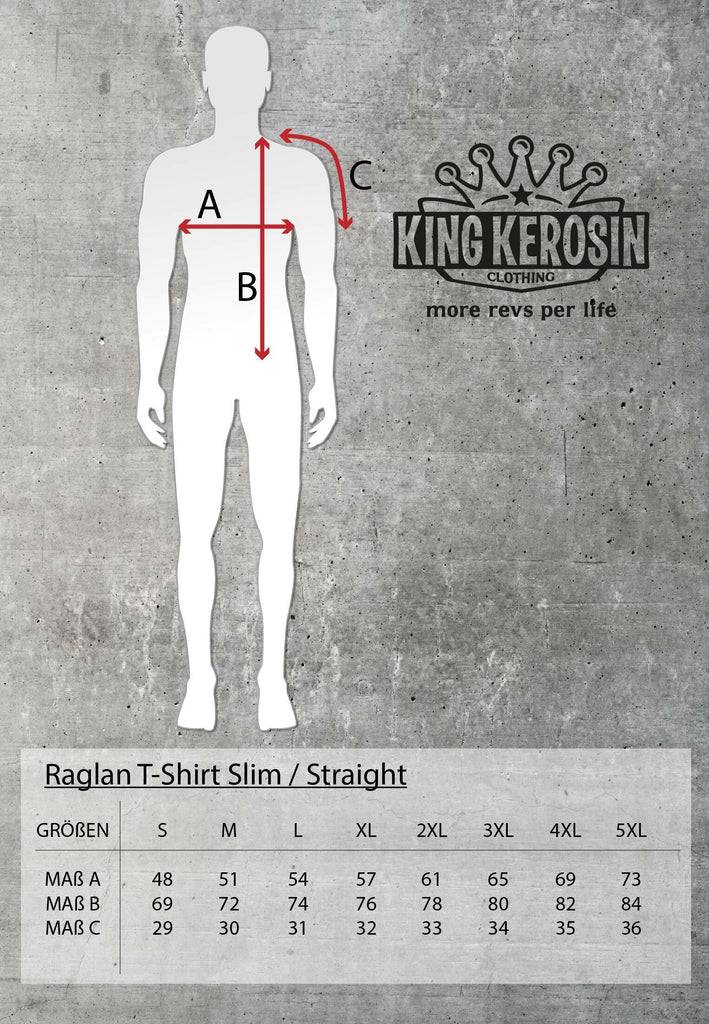 Queen Kerosin Longsleeve mit gestreiften Ärmeln und Stickerei im Rücken «Tough as Nails» VIP-Rabatte