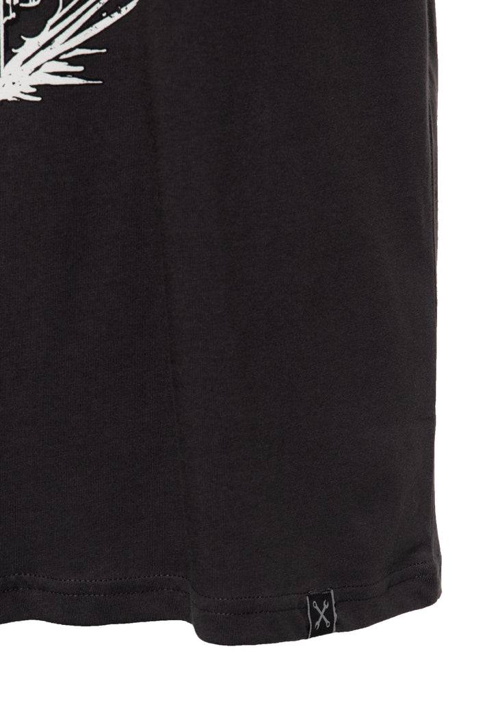 Queen Kerosin Basic T-Shirt aus Baumwolle mit Print «Viva la rebelion» Vierteljährliche Förderung