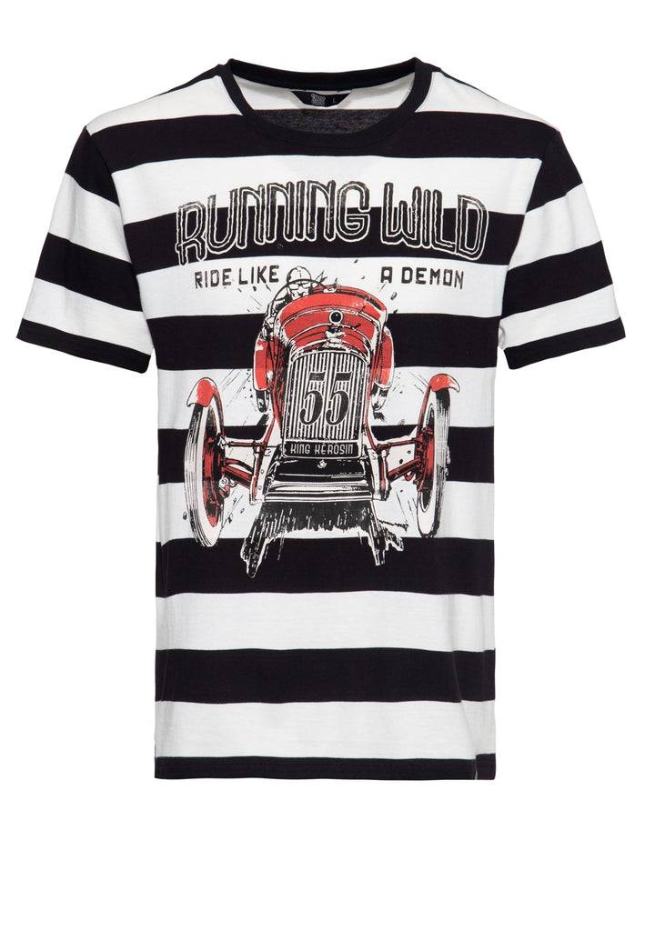 Queen Kerosin T-Shirt «Running Wild» Bis zu 55% Rabatt