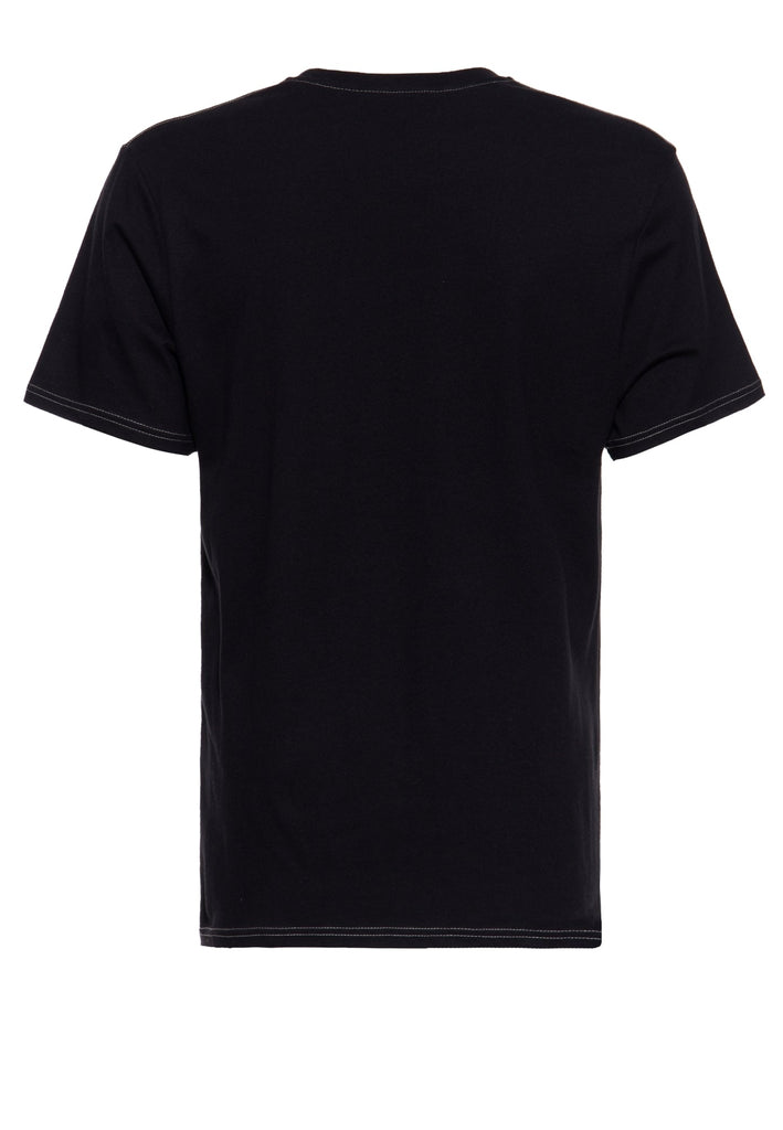 Queen Kerosin T-Shirt mit Print und farbigen Absteppungen «Chopper Sh*t» Discount Store für neue Produkte