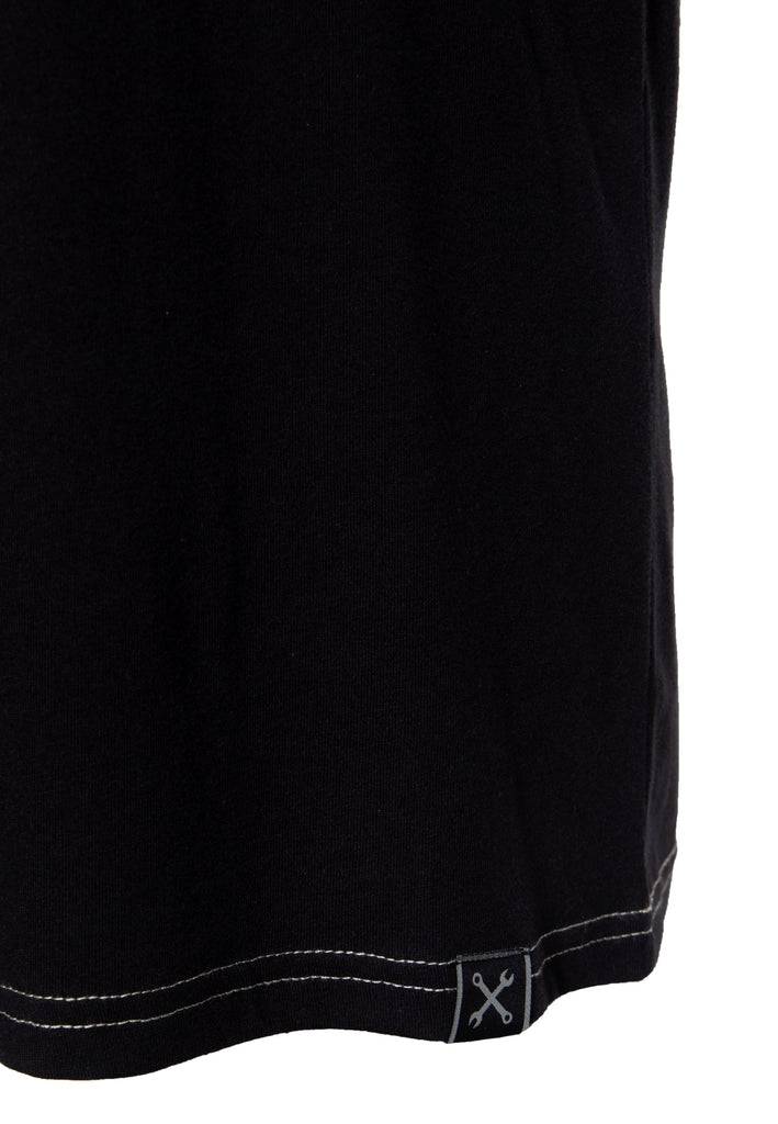 Queen Kerosin T-Shirt mit Print und farbigen Absteppungen «Chopper Sh*t» Discount Store für neue Produkte