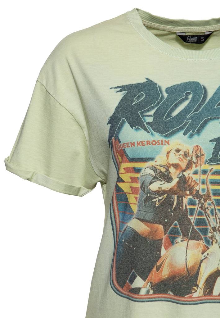 Queen Kerosin Acidwash T-Shirt «Road Queen» Online