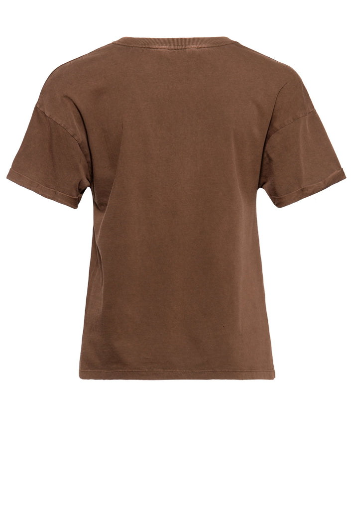 Queen Kerosin Acidwash T-Shirt «Free Born» Outlet