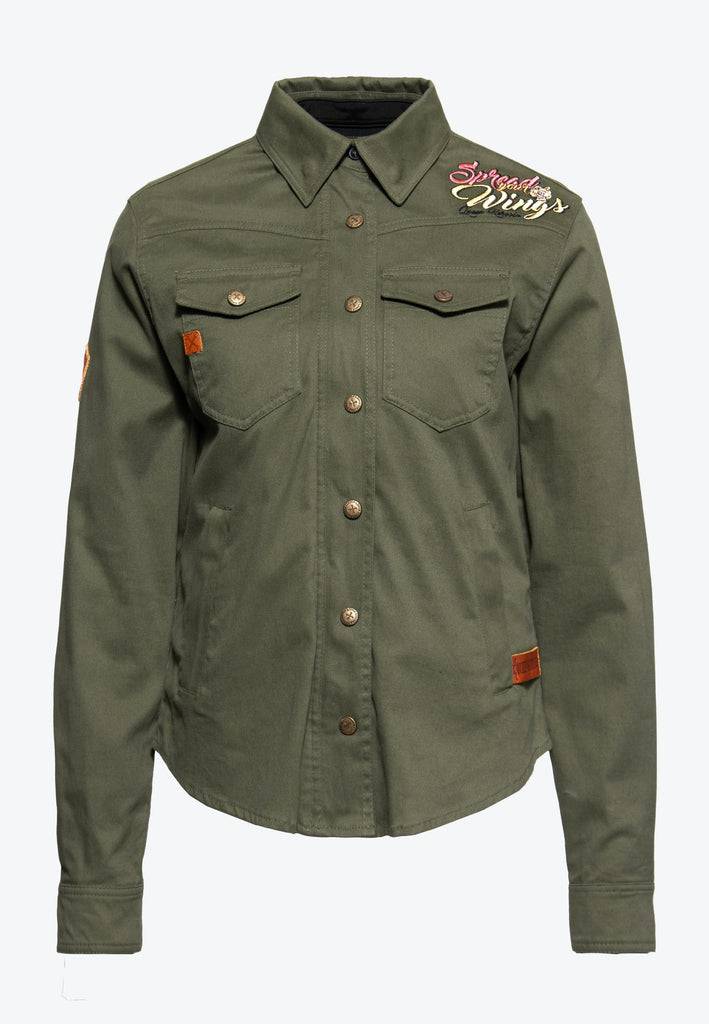 Queen Kerosin Outdoor Funktionshemd «Q.K. Adventure Gear - Spread your Wings» Fabrik Onlineshop