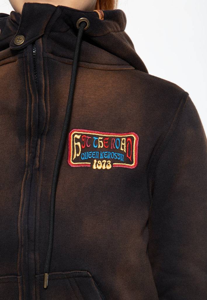 Queen Kerosin Sweatjacke «Hit the Road Queen» Versandkostenfrei
