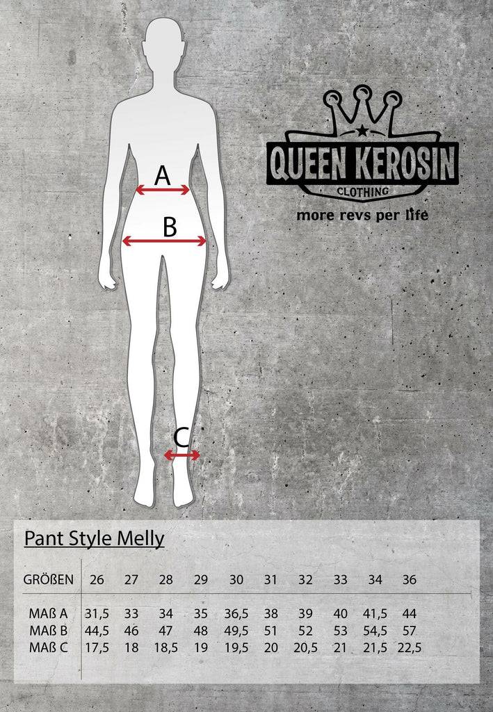 Queen Kerosin Vintage High Waist Jeans mit geradem Bein «Melly» Weihnachtsangebot