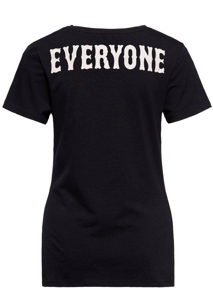 Queen Kerosin Print T-Shirt «Fuck Everyone» Top Angebot