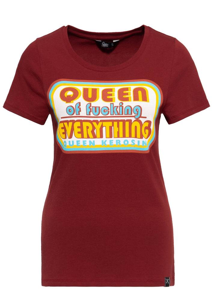Queen Kerosin Print T-Shirt «Queen of Everything» Exklusive Angebote