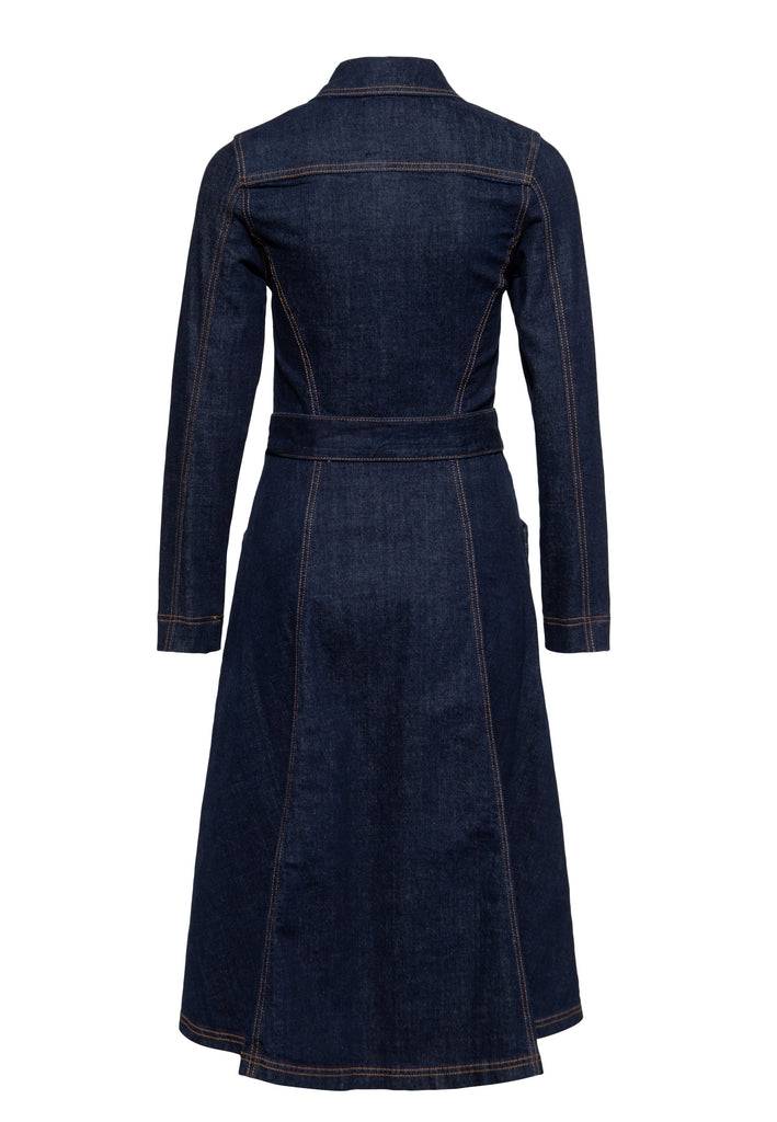 Queen Kerosin Denim Swing-Dress «Q Crown» Tiefpreis