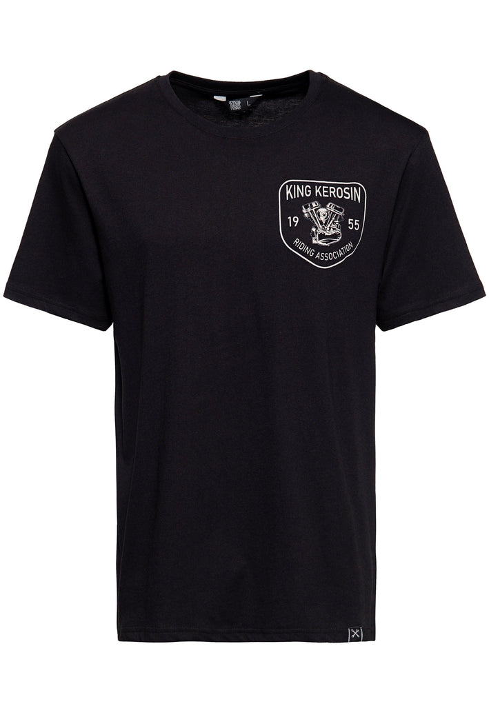 Queen Kerosin Classic T-Shirt «Riding Association» Bis zu 55% Rabatt
