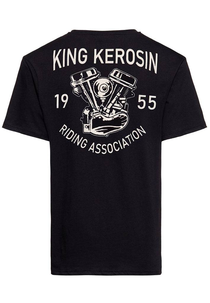 Queen Kerosin Classic T-Shirt «Riding Association» Bis zu 55% Rabatt