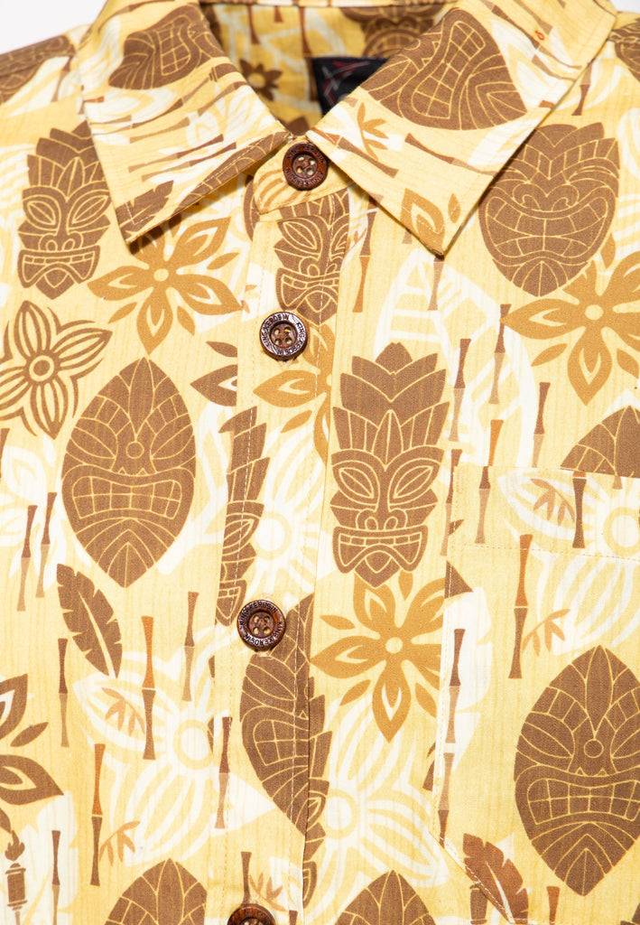 Queen Kerosin Allover Printed Hemd «Tahiti» Clearance-Verkauf