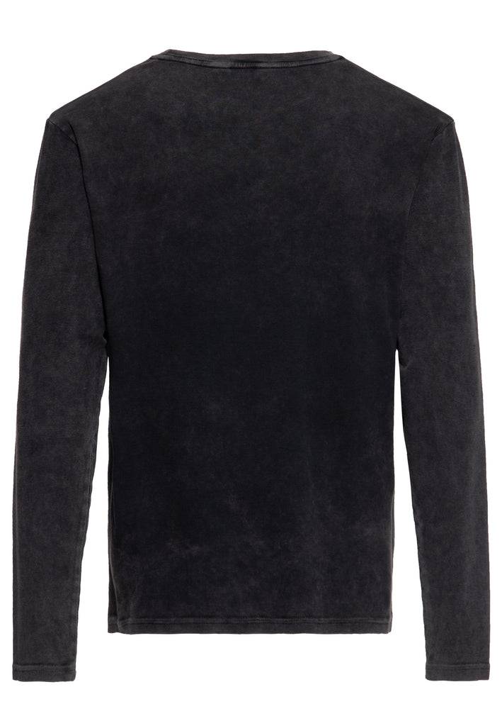 Queen Kerosin Acid washed Longsleeve «Road Runners» Fabrikladen