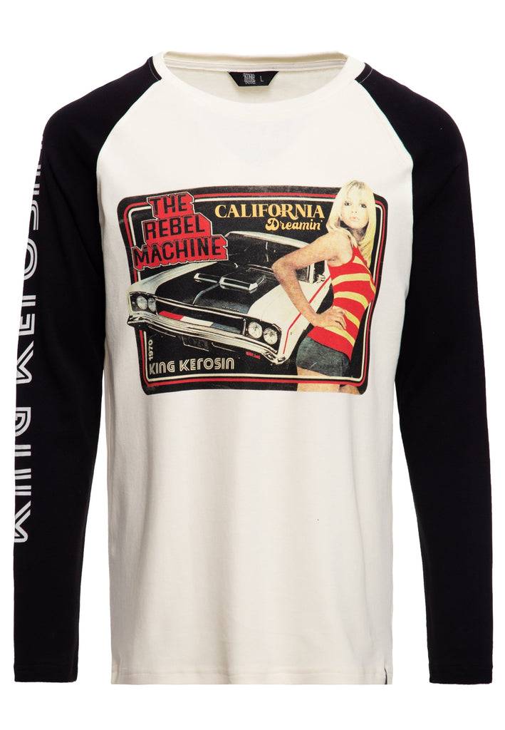 Queen Kerosin Raglan Longsleeve «The Rebel Machine» Begrenzt auf 3 Tage