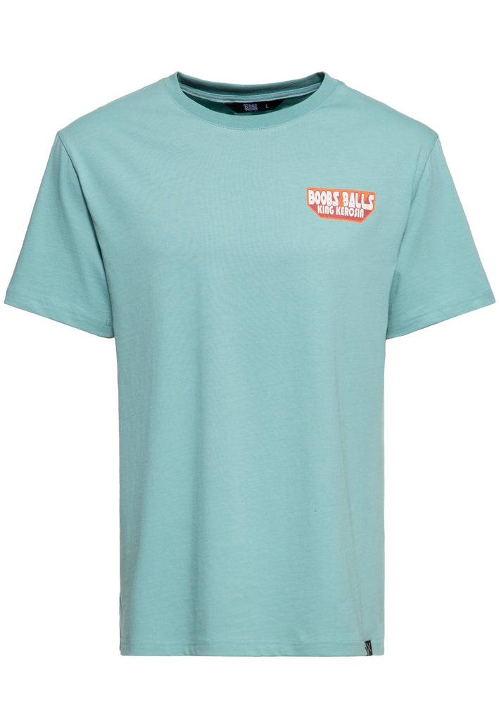 Queen Kerosin T-Shirt mit Oldschool-Print «Boobs & Balls» Rabatte dieses Monats