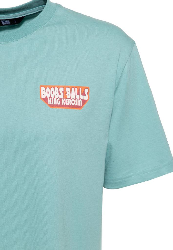 Queen Kerosin T-Shirt mit Oldschool-Print «Boobs & Balls» Rabatte dieses Monats