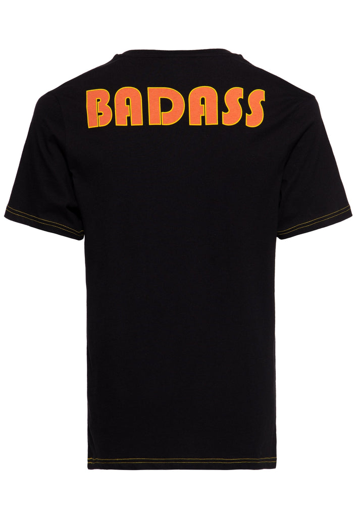 Queen Kerosin Classic Print T-Shirt «Badass» Outlet