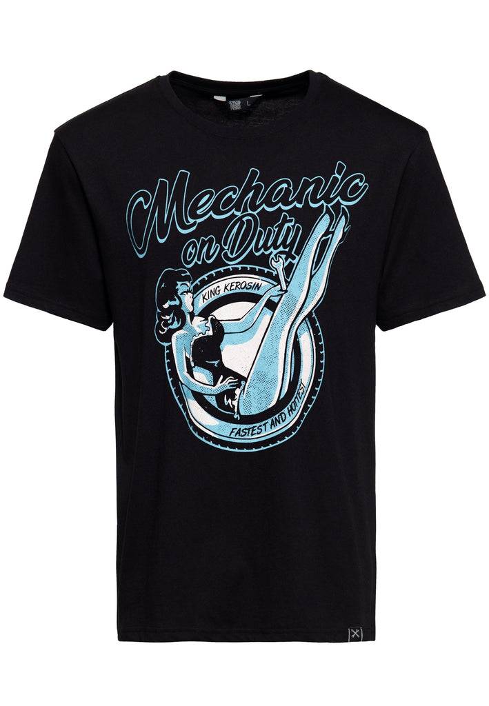 Queen Kerosin Classic T-Shirt «Mechanic on Duty» Angebote