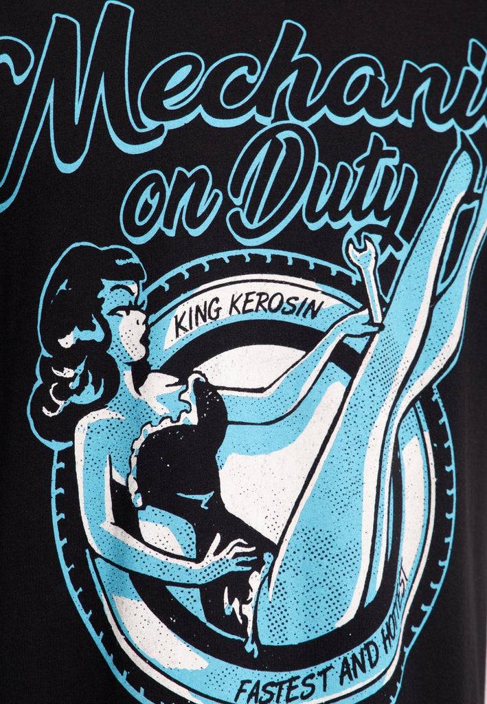 Queen Kerosin Classic T-Shirt «Mechanic on Duty» Angebote