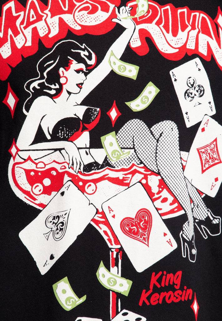 Queen Kerosin Classic T-Shirt «Mans Ruin» Hotsell