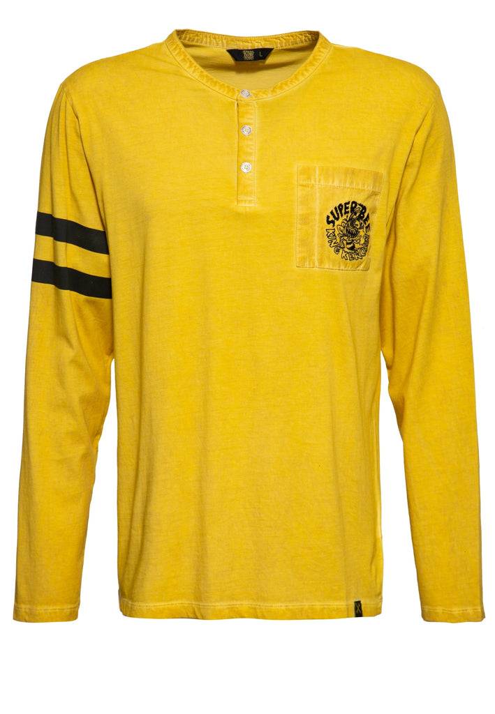 Queen Kerosin Inside Oilwashed Longsleeve «Super Bee» Limitierter Zeitrabatt