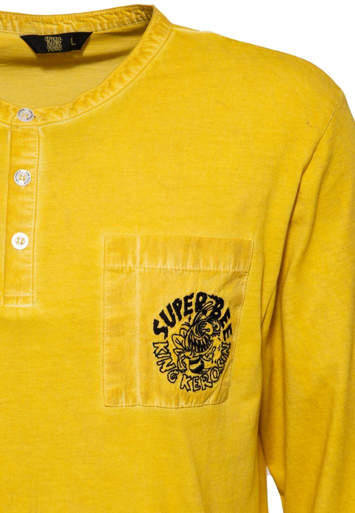 Queen Kerosin Inside Oilwashed Longsleeve «Super Bee» Limitierter Zeitrabatt