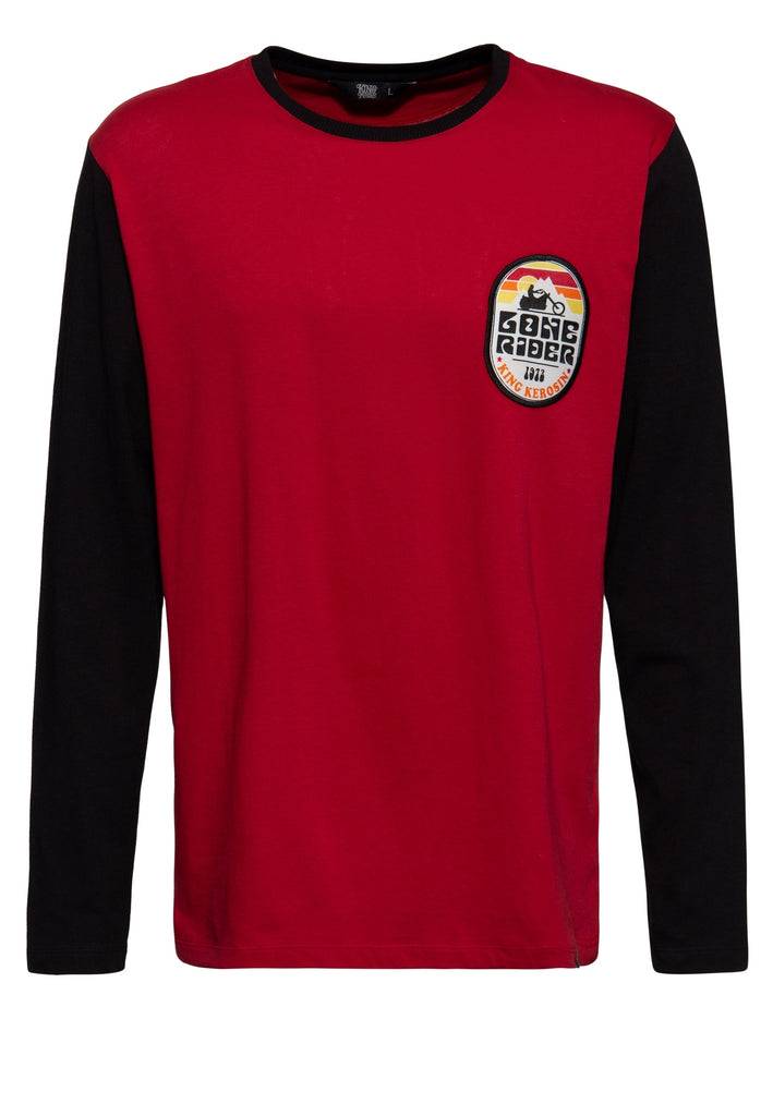 Queen Kerosin Interlock Longsleeve «Lone Rider» Fabrikpreis
