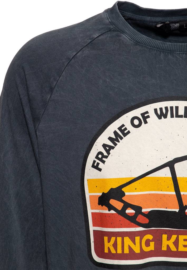 Queen Kerosin Acid wash Longsleeve «Frame of Wilderness» Sonderangebot