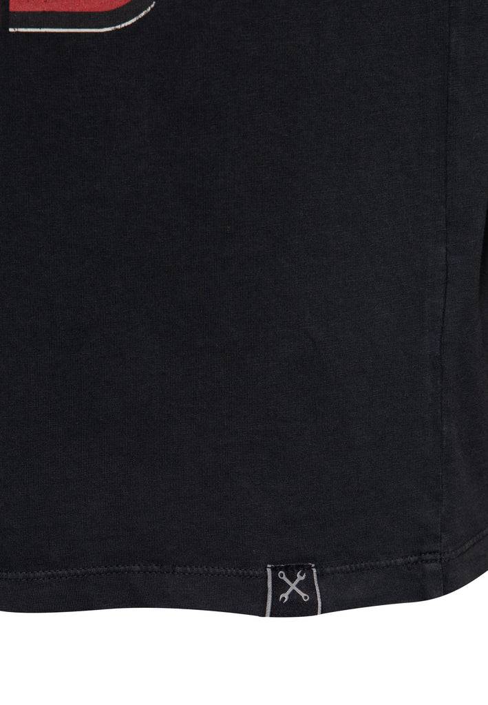 Queen Kerosin Acidwash T-Shirt «Red Baron Long Beach» Versandkostenfrei