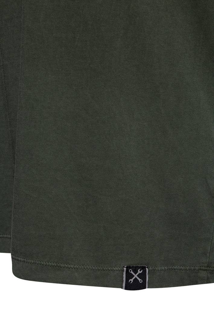 Queen Kerosin Acidwash T-Shirt «CA Bear» Flash Sale