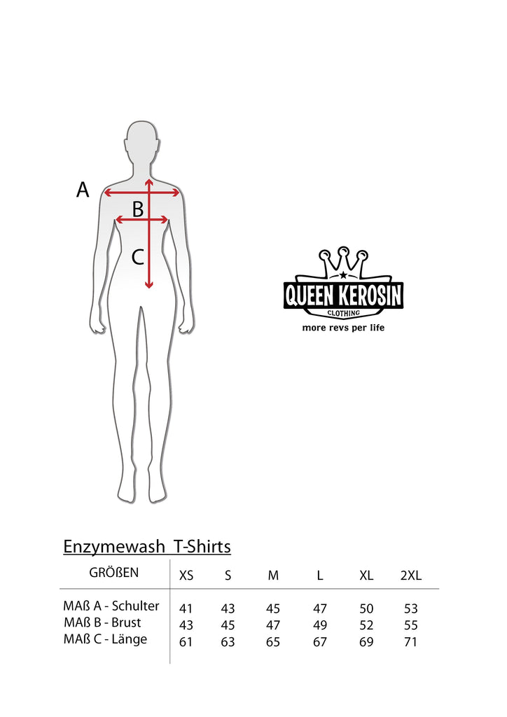 Queen Kerosin T-Shirt Enzyme Wash «Wild Ones» Preisnachlass