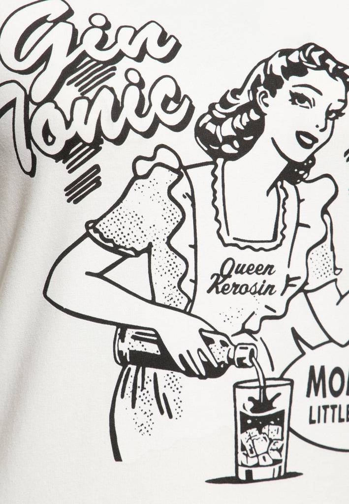 Queen Kerosin Classic T-Shirt «Gin Tonic» Weihnachtsangebot
