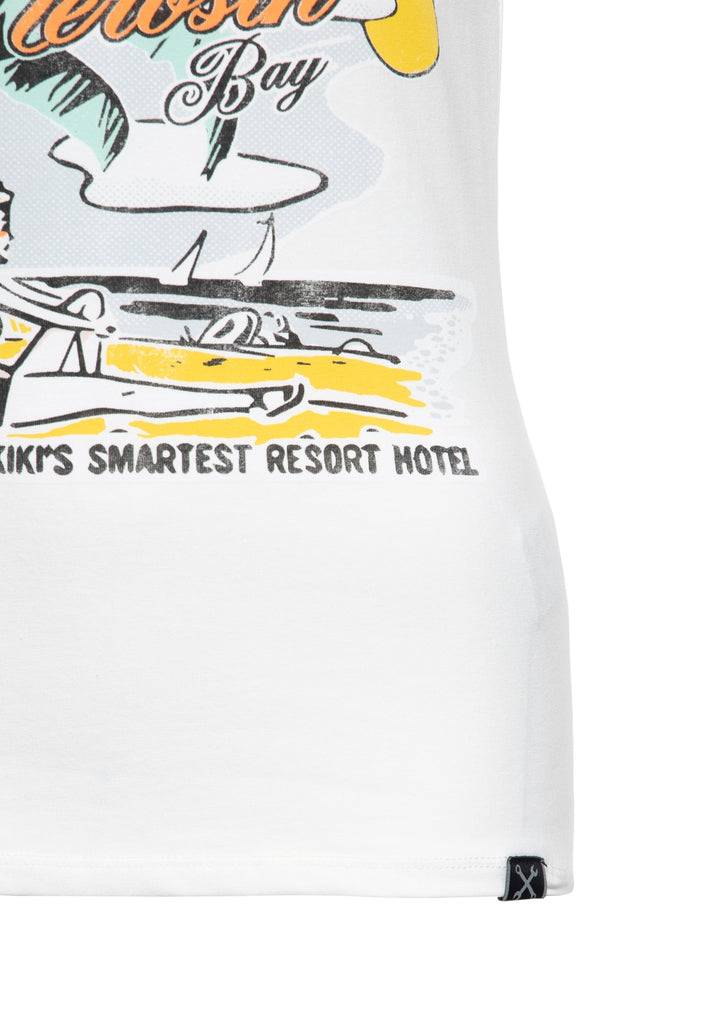 Queen Kerosin Print T-Shirt «Queens Bay» Valentinstagsangebot