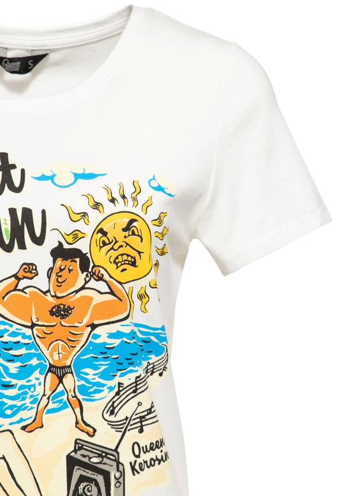 Queen Kerosin Classic T-Shirt «Get out of my sun» Jubiläumsangebot
