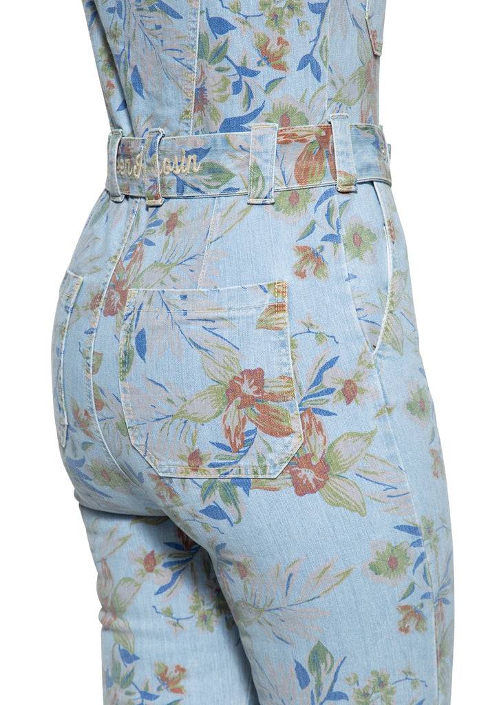 Queen Kerosin Denim Overall mit Allover-Print «Hawaii» Neuheiten