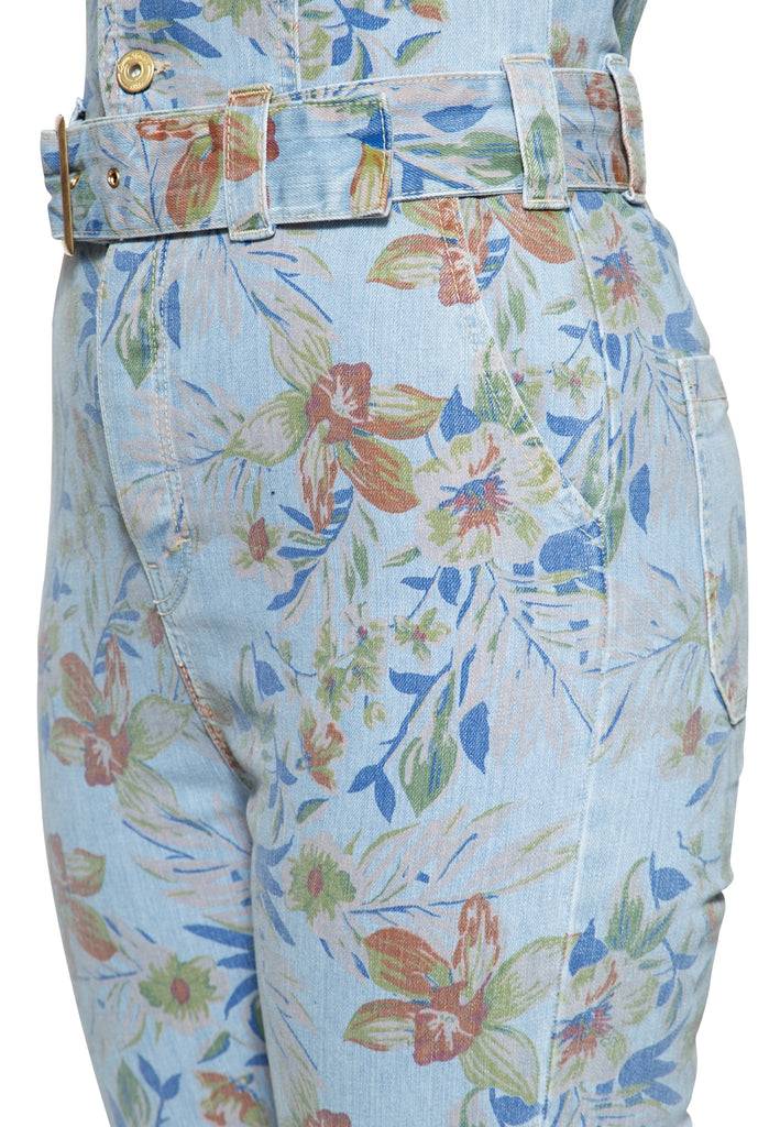 Queen Kerosin Denim Overall mit Allover-Print «Hawaii» Neuheiten
