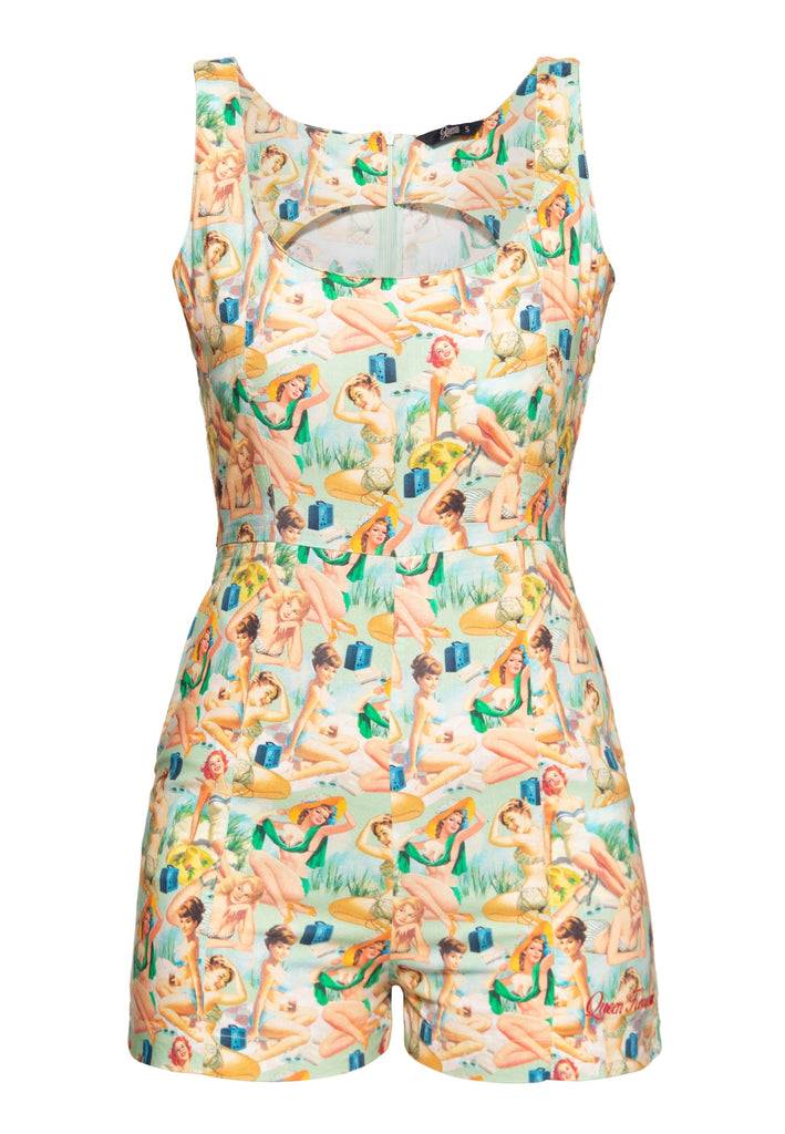 Queen Kerosin Jumpsuit «Pin-Up» Saisonale Angebote