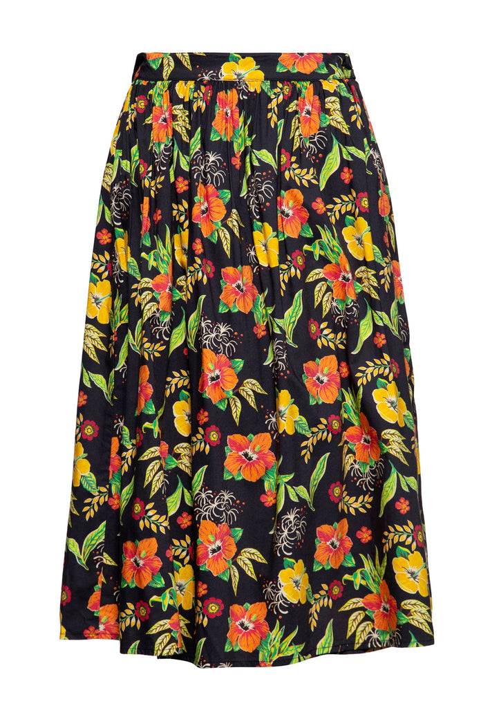 Queen Kerosin Swing Wickelrock «Hibiskus» Super Sparpreis