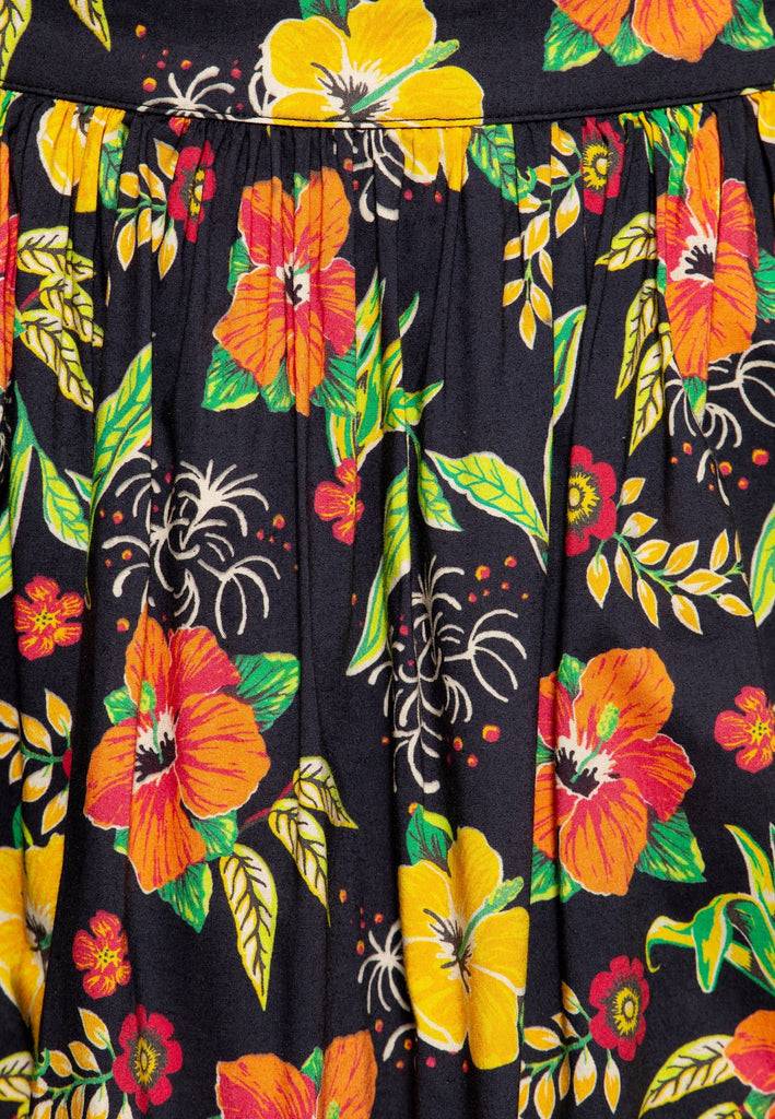 Queen Kerosin Swing Wickelrock «Hibiskus» Super Sparpreis