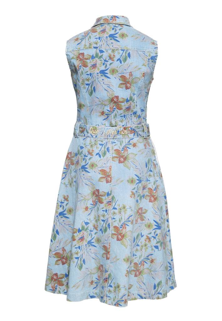 Queen Kerosin Denim Workwear Swing Kleid «Hawaii» Wochenangebot