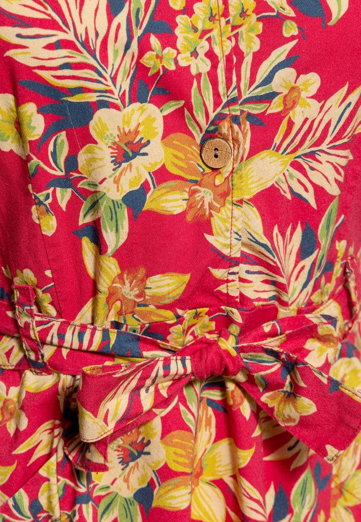 Queen Kerosin Swing Kleid «Hawaii Red» Bis zu 50% Rabatt