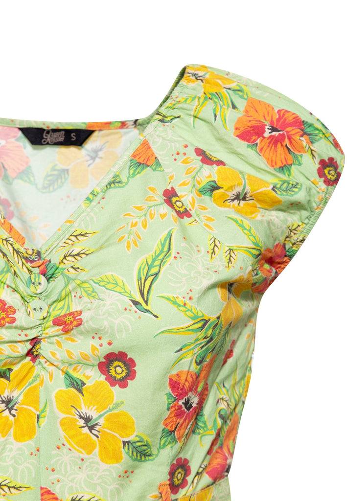 Queen Kerosin Swing Kleid «Hibiskus» Bis zu 60% Rabatt