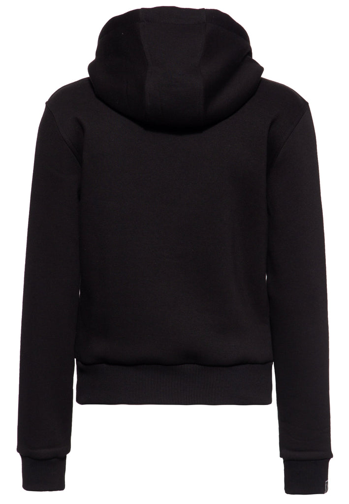 Queen Kerosin Hoodie mit Stickerei «Q California» Vierteljährliche Förderung