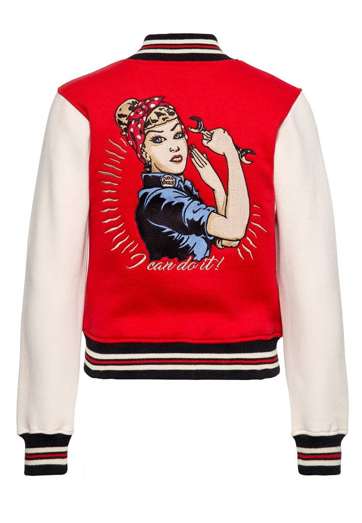 Queen Kerosin College Sweatjacke «I Can Do It!» Bis zu 55% Rabatt