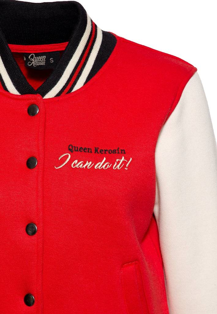 Queen Kerosin College Sweatjacke «I Can Do It!» Bis zu 55% Rabatt
