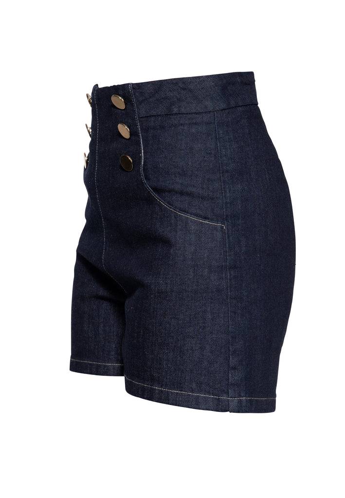 Queen Kerosin Denim Marlene Shorts Nur noch ein Tag übrig