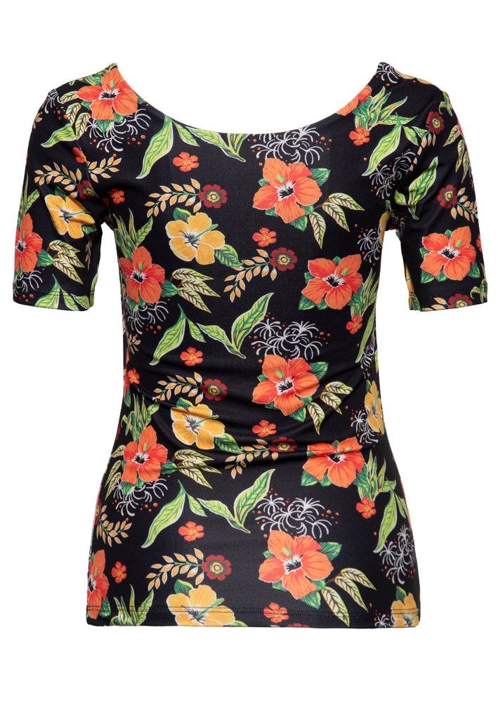 Queen Kerosin T-Shirt mit Allover-Print Kostenloser Versand international