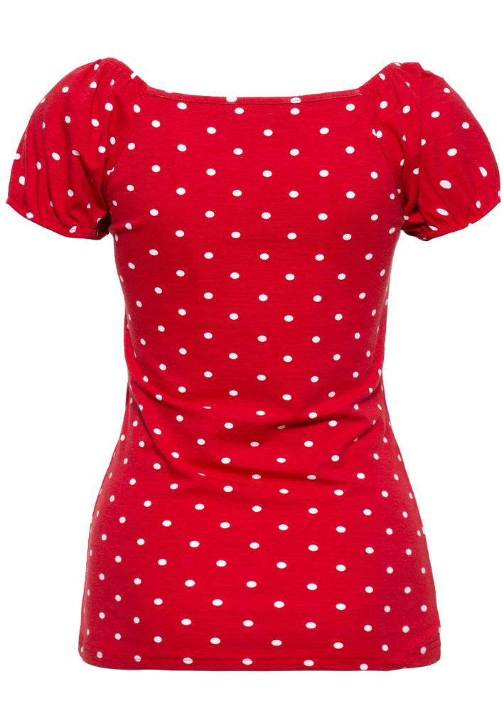 Queen Kerosin Top mit Polka-Dots Begrenzt auf 3 Tage
